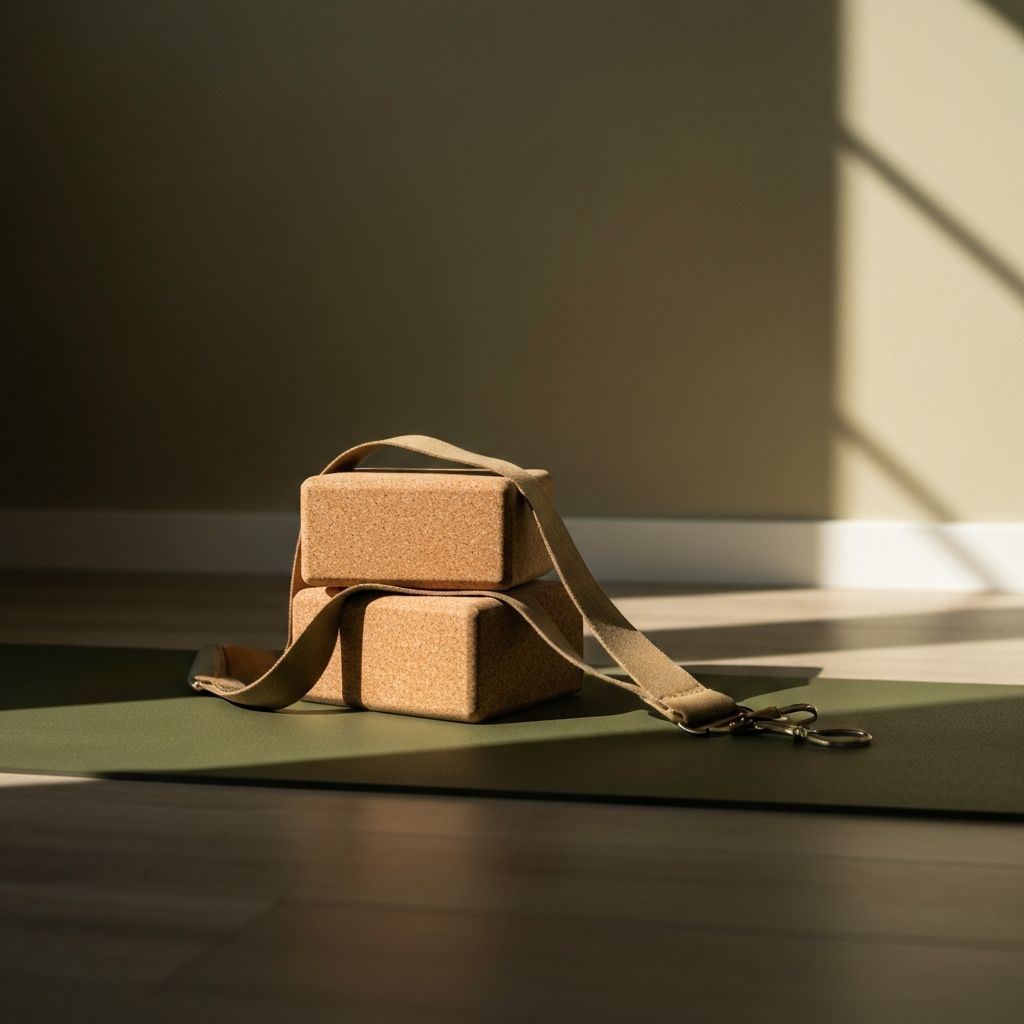 Woman holding a strength-building yoga pose during guided class practice